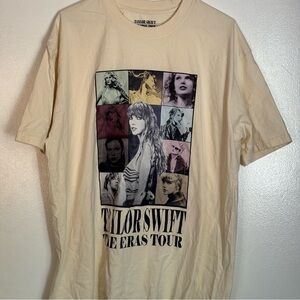 Taylor Swift Official Eras Tour 2023 Concert Tee Cream Size XXL